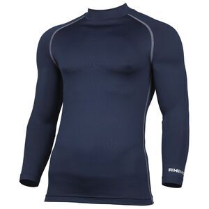 Rhino Mens Thermal Underwear Long Sleeve Base Layer Vest Top / Navy